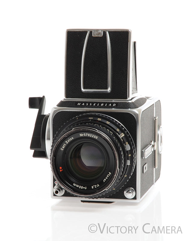 Hasselblad 500c/m Chrome Medium Format Camera w/ 80mm T* Lens A12 -New Seals- [EXC] - Victory Camera