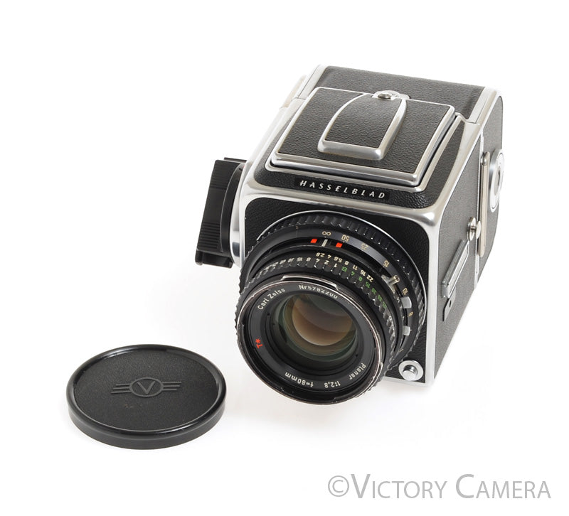 Hasselblad 500c/m Chrome Medium Format Camera w/ 80mm T* Lens A12 -New Seals- - Victory Camera