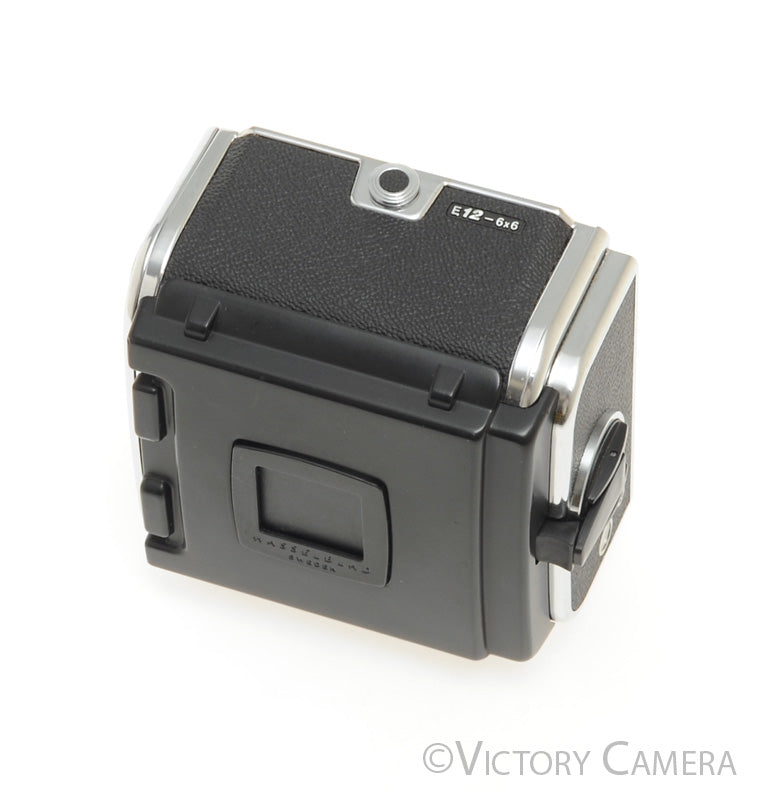Hasselblad E12 (A12 Elec.) Chrome 6x6 Film Back [EXC+] - Victory Camera