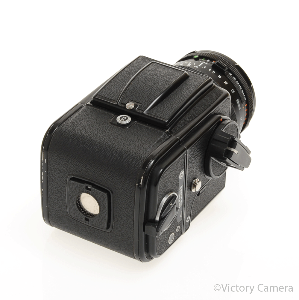 Hasselblad 500c/m Black Medium Format Camera w/ 80mm T* Lens A12 [EXC] - Victory Camera