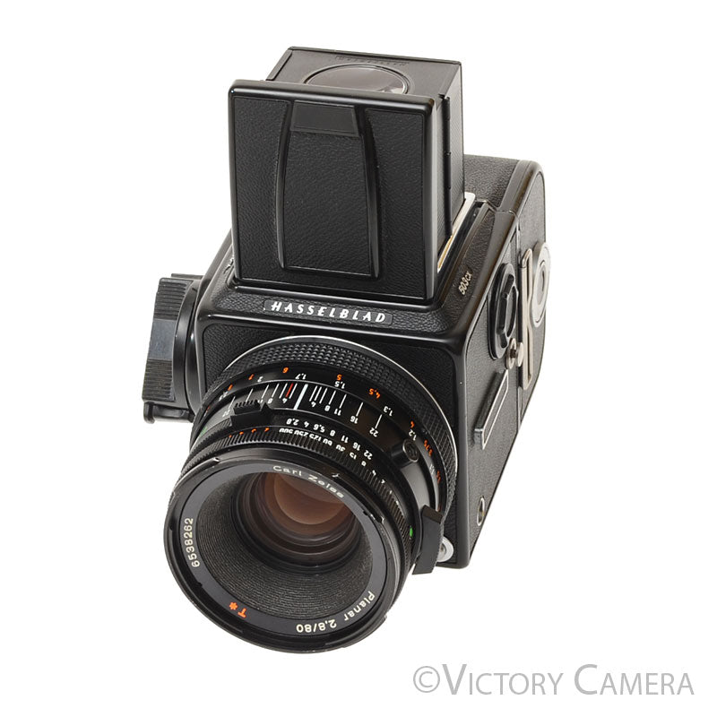 Hasselblad 503CX Black Camera w/ 80mm f2.8 CB T* Lens A12 Back  [EXC+] - Victory Camera