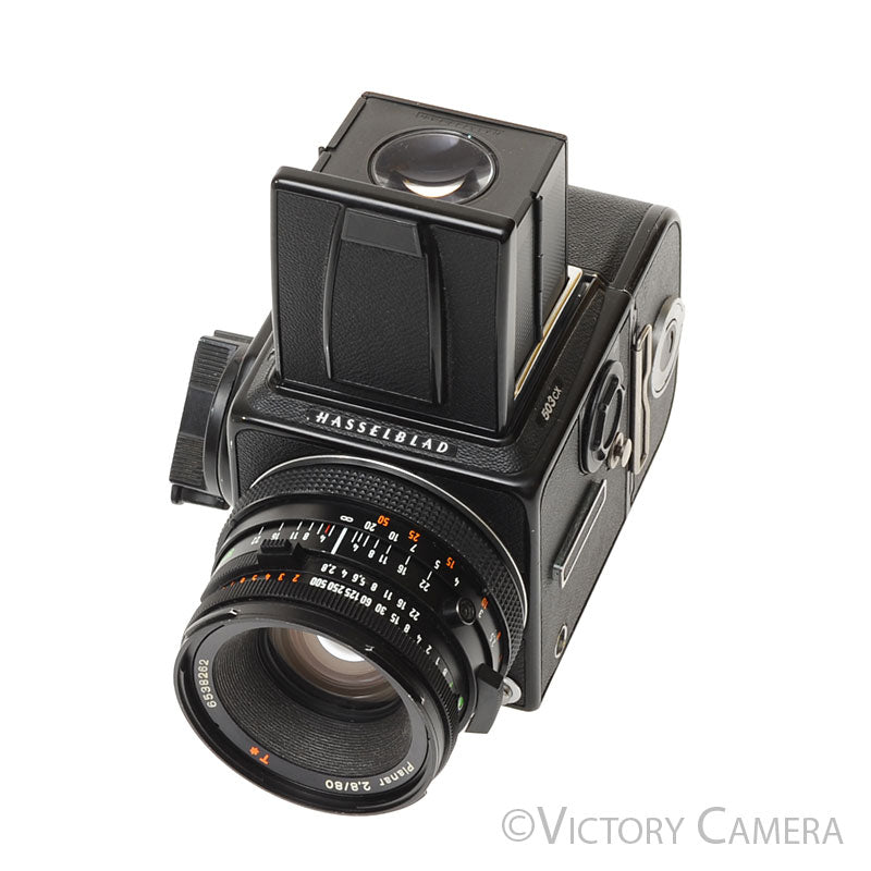 Hasselblad 503CX Black Camera w/ 80mm f2.8 CB T* Lens A12 Back  [EXC+] - Victory Camera