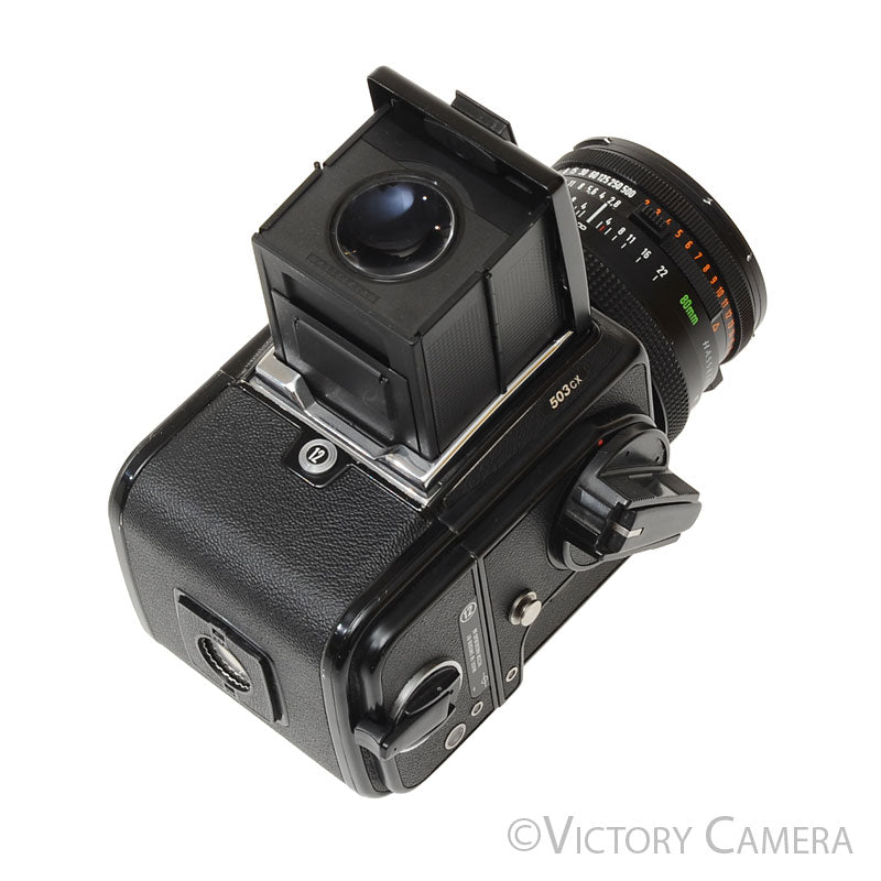 Hasselblad 503CX Black Camera w/ 80mm f2.8 CB T* Lens A12 Back  [EXC+] - Victory Camera