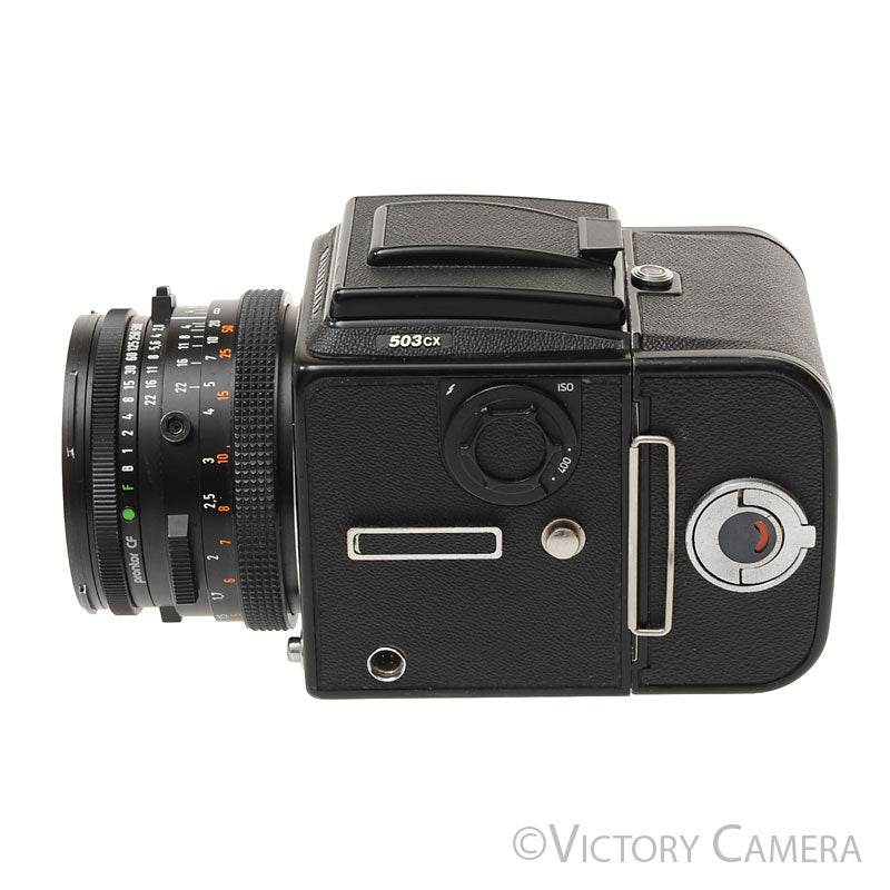 Hasselblad 503CX Black Camera w/ 80mm f2.8 CB T* Lens A12 Back  [EXC+] - Victory Camera