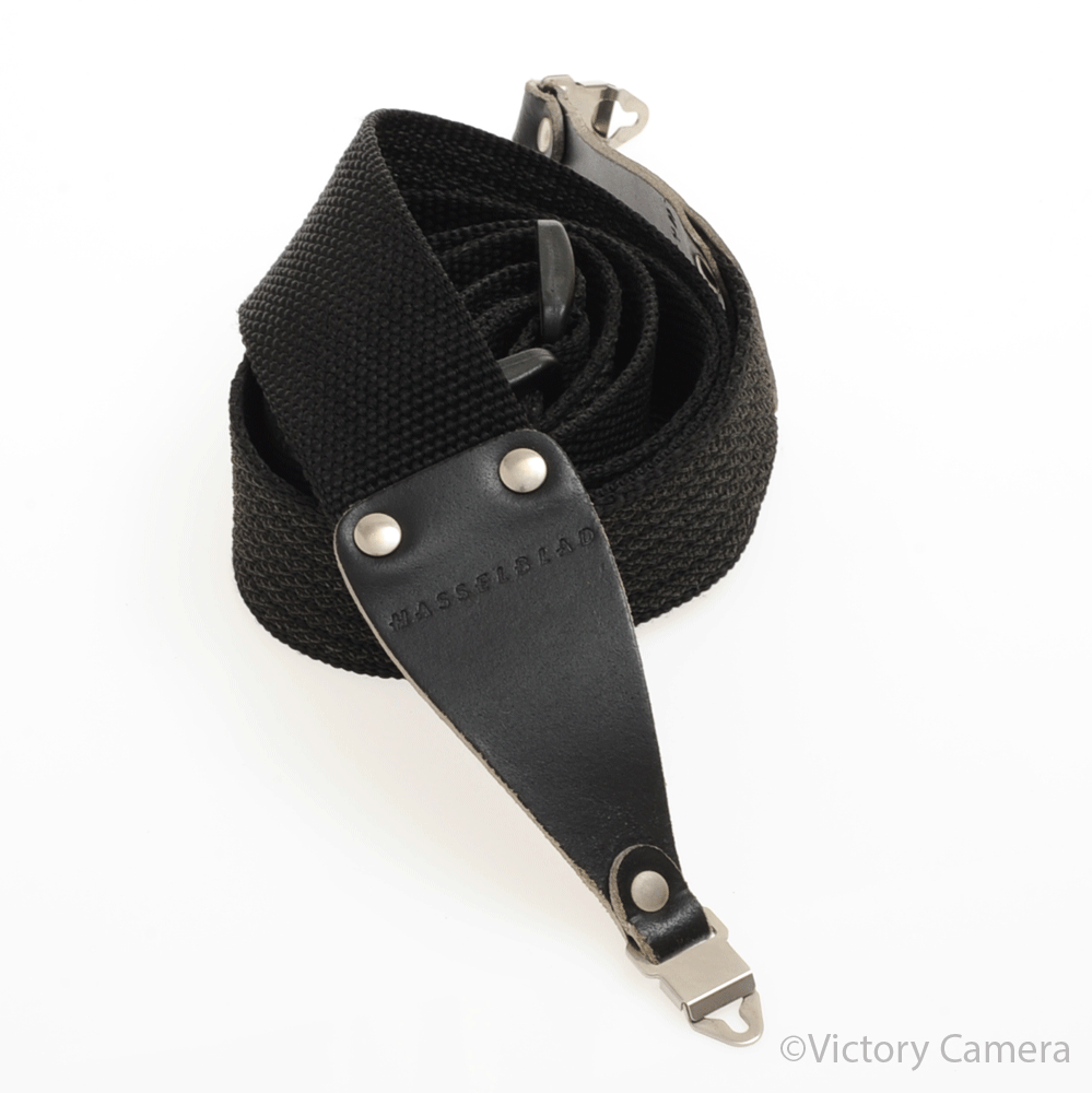 Hasselblad Wide Neck Strap w/ Leather Ends + QR Lugs [EXC-] - Victory Camera