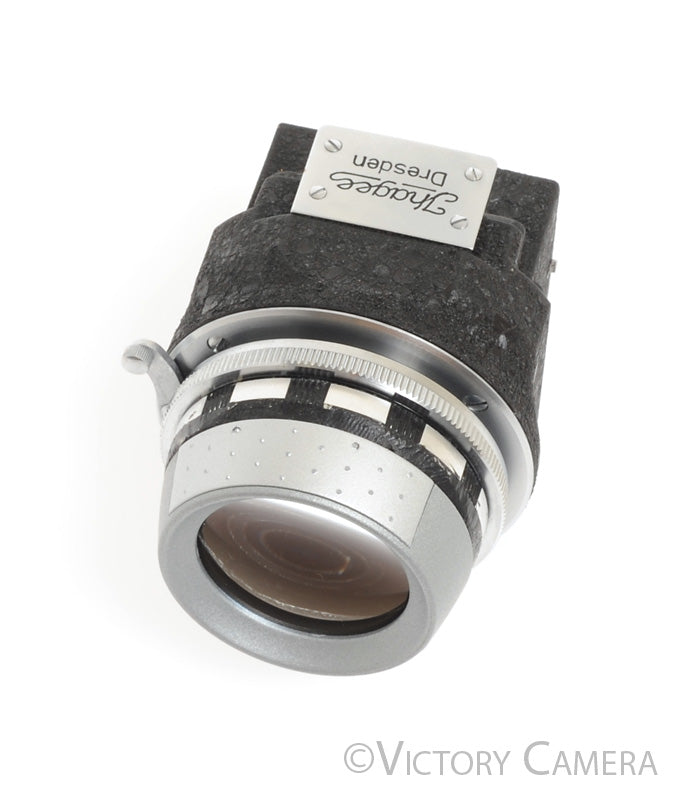 Jhagee Exakta Magnifier Hood Chimney Finder mod. w/ Schneider 4x Loupe [EXC] - Victory Camera