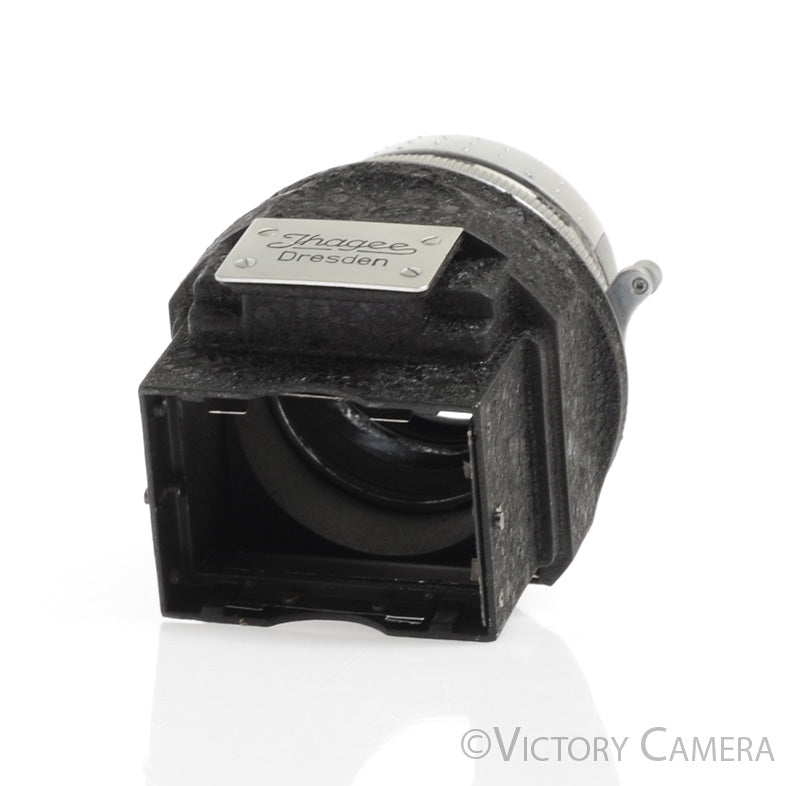 Jhagee Exakta Magnifier Hood Chimney Finder mod. w/ Schneider 4x Loupe [EXC] - Victory Camera