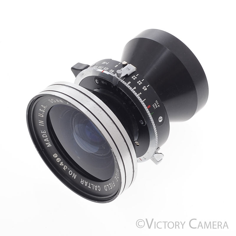 Ilex-Calumet 90mm f8 Copal 0 Shutter Wide Angle Lens for 4x5 [EXC-] - Victory Camera