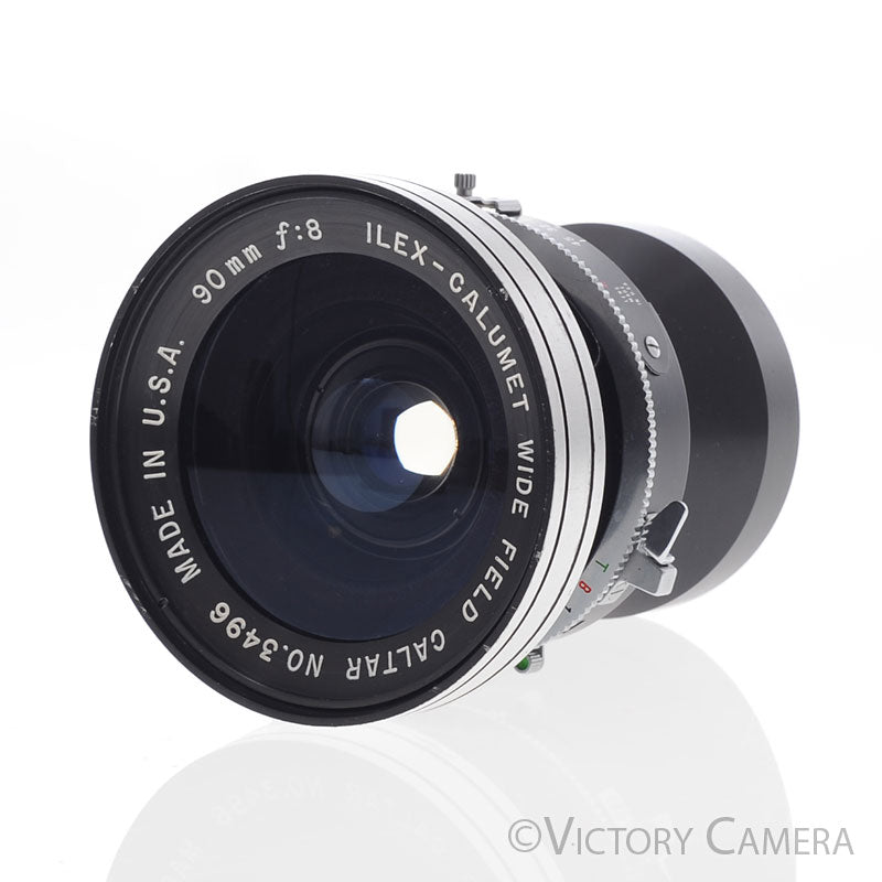 Ilex-Calumet 90mm f8 Copal 0 Shutter Wide Angle Lens for 4x5 [EXC-] - Victory Camera