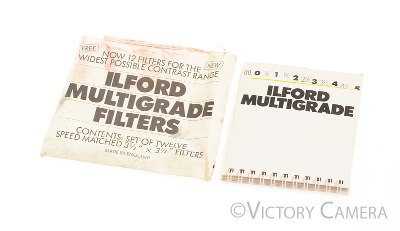 Ilford Multigrade 3 1/2&quot; Darkroom Enlarging Filter Kit -Clean-