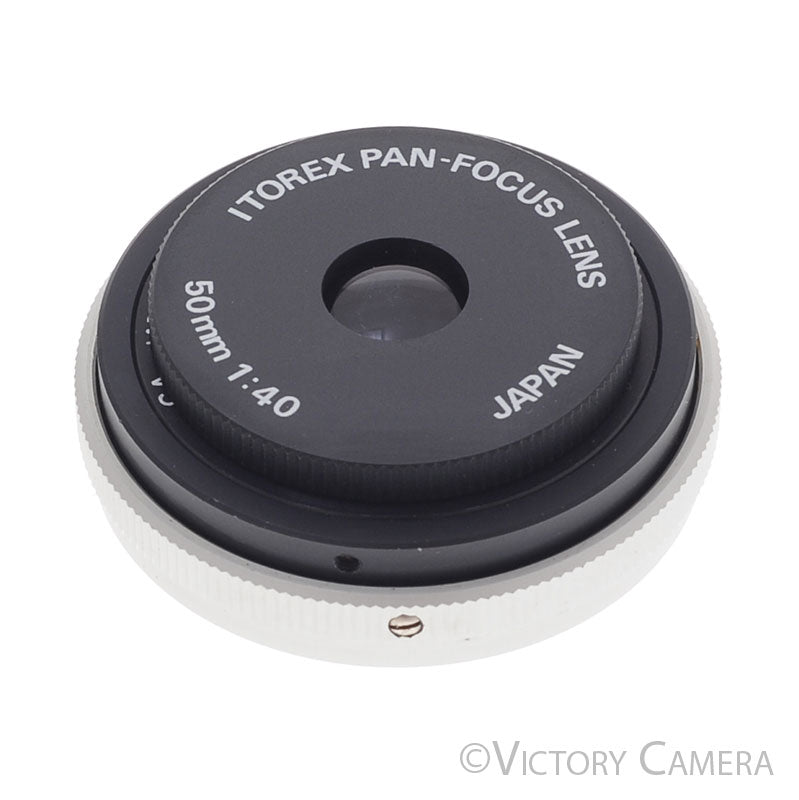 Itorex Pan-Focus-Lens 50mm f40 Pancake Pin Hole Lens for Canon FD [EXC+] - Victory Camera