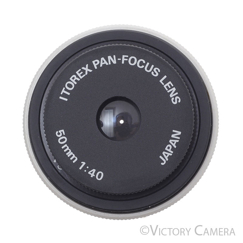 Itorex Pan-Focus-Lens 50mm f40 Pancake Pin Hole Lens for Canon FD [EXC+] - Victory Camera