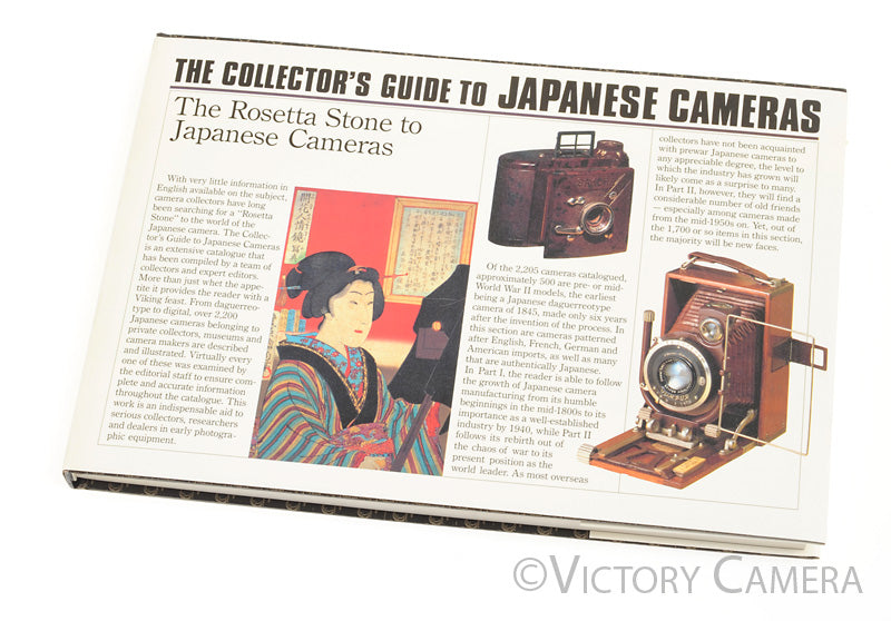 The Collector&#39;s Guide to Japanese Cameras Hardcover Book Koichi Sugiyama - Victory Camera