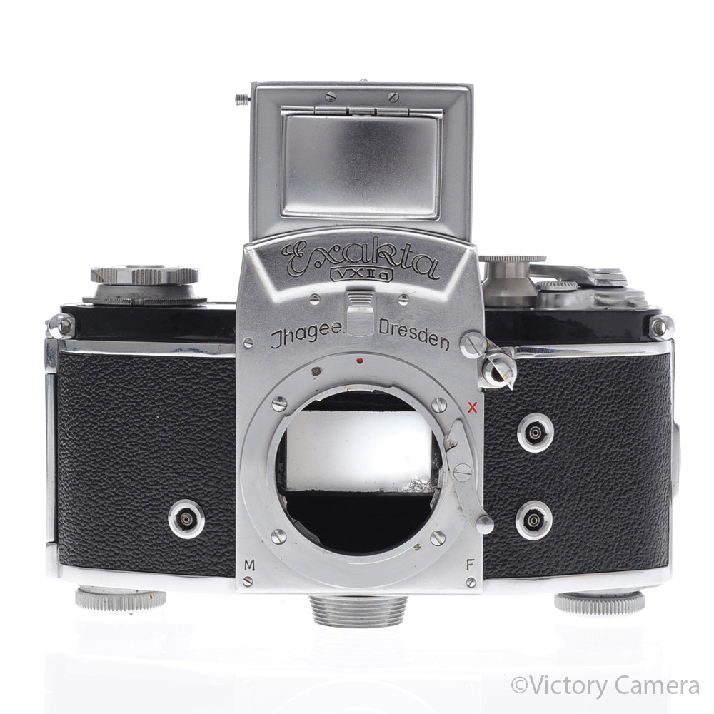 Ihagee Exakta VXIIa Chrome USSR 35mm Camera w/ Waist Level Finder [EXC+] image 1