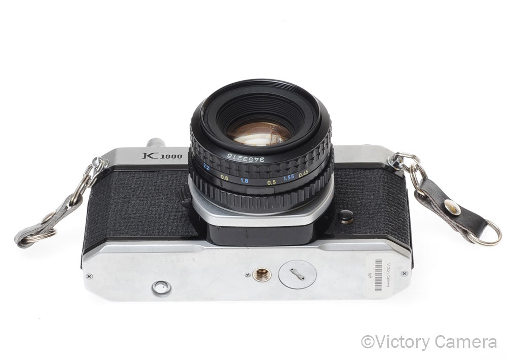 Pentax K1000 Chrome 35mm Film Camera w/ 50mm f2 Lens [EXC+] image 4