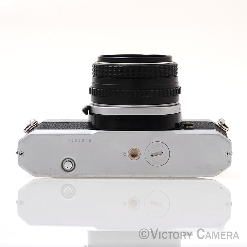 Pentax K1000 Chrome 35mm Film Camera w/ 50mm f1.7 Lens  [EXC] - Victory Camera