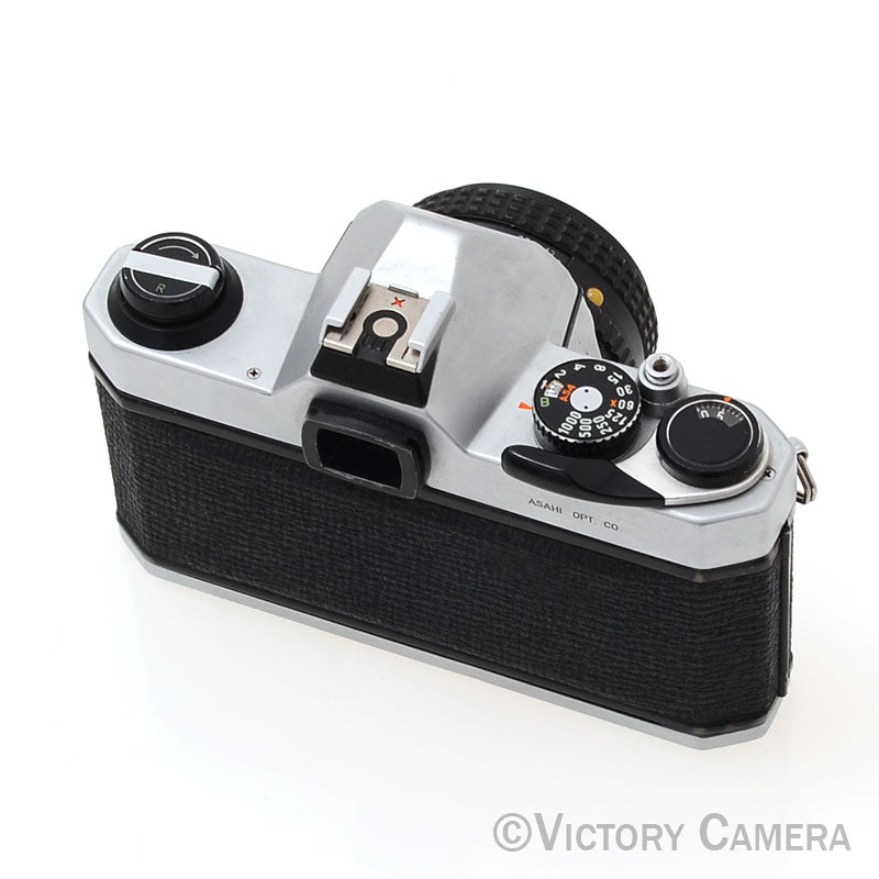 Pentax K1000 Chrome 35mm Film Camera w/ 50mm f1.7 Lens  [EXC] - Victory Camera