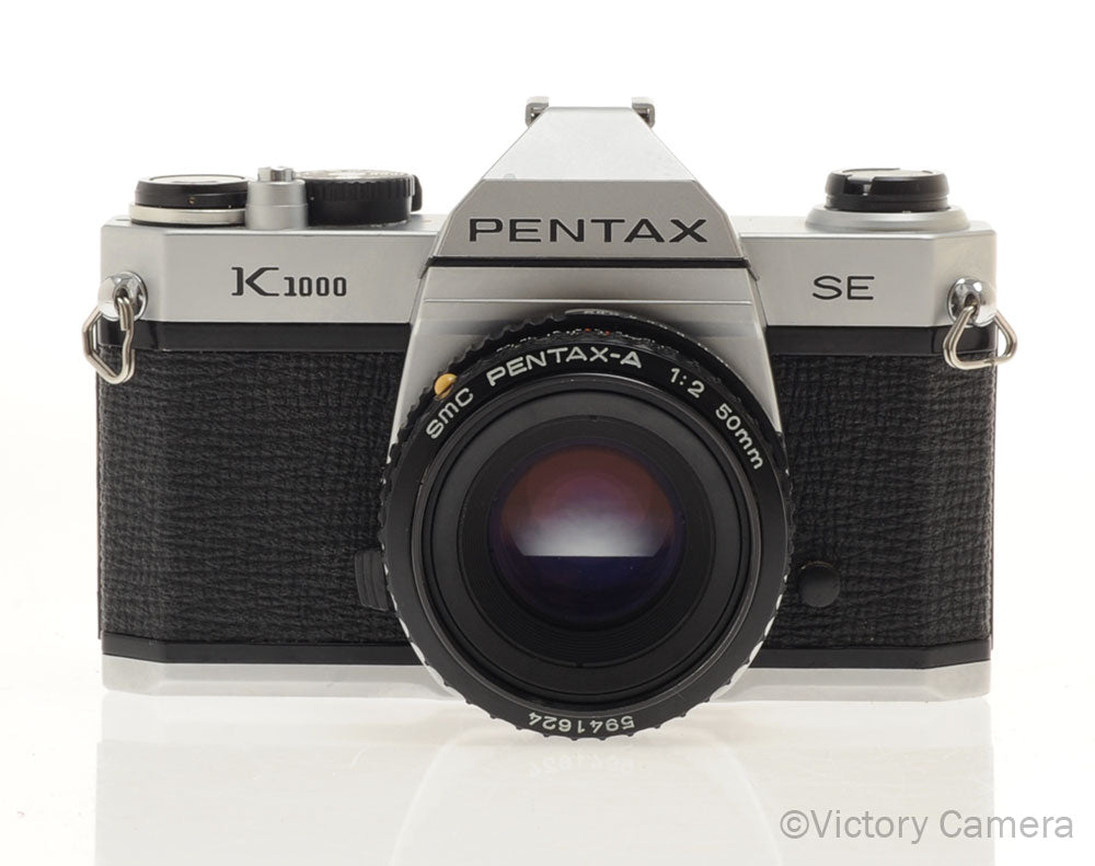 Pentax K1000 SE 35mm Film Camera w/ 50mm f2 Lens -New Seals- [GOOD] - Victory Camera