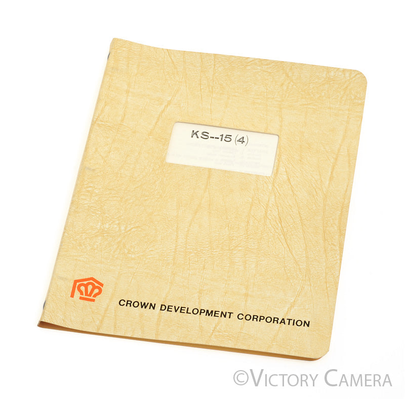 Leica KS--15(4) (M2R) Repair Training Manual Crown Development  -The Real Book!- [EXC+] - Victory Camera