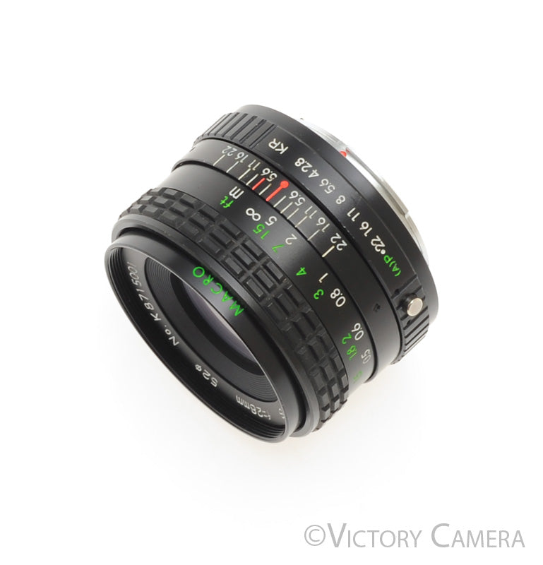 Kalimar MC 28mm f2.8 Wide Andle 1:4 Macro Lens for Pentax K Mount [EXC+] - Victory Camera