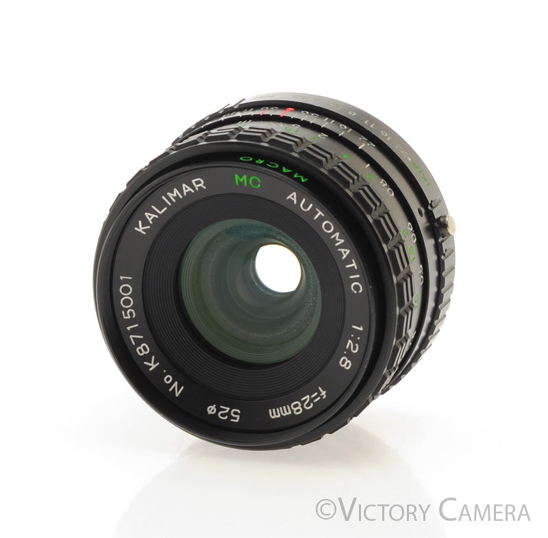 Kalimar MC 28mm f2.8 Wide Andle 1:4 Macro Lens for Pentax K Mount [EXC+]