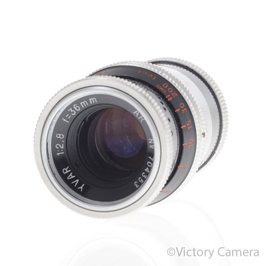 Kern-Paillard 36mm f2.8 AR YVAR D Mount Bolex Cine Lens [EXC] image 2