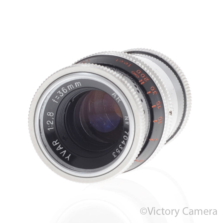 Kern-Paillard 36mm f2.8 AR YVAR D Mount Bolex Cine Lens [EXC] image 2