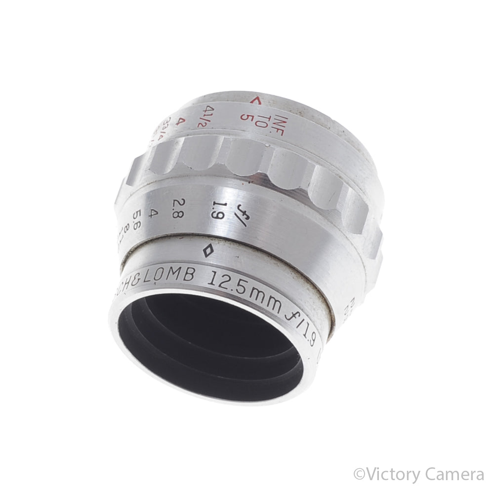 Keystone-Bausch & Lomb 12.5mm f1.9 D Mount Cine Lens [EXC+] - Victory Camera