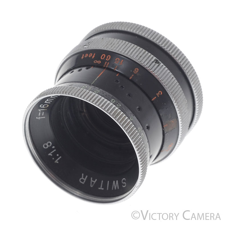 Kern-Paillard SWITAR Bolex 16mm f1.8 Bolex C Mount Cine Lens [EXC-] image 1