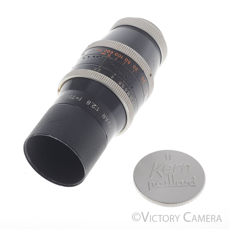 Kern-Paillard YVAR 75mm f2.8 AR Bolex C Mount Cine Lens [EXC] image 5