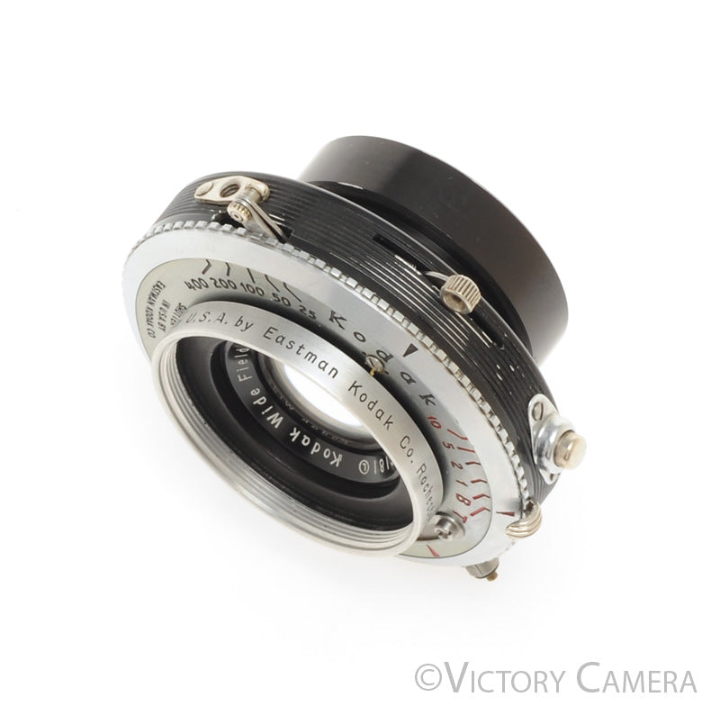 Kodak Wide Field Ektar 100mm f6.3 4x5 Lens Kodak #0 Shutter [EXC] - Victory Camera