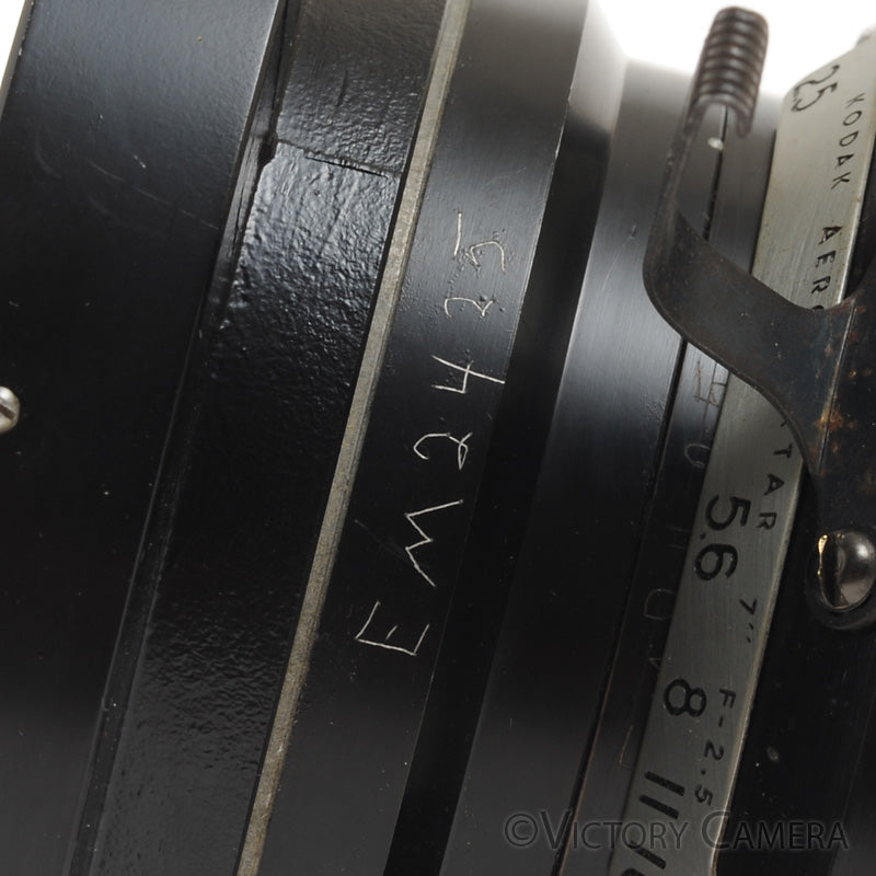 Kodak Aero-Ektar 7&quot; 178mm f2.5 5x5 4x5 Large Format Lens -Tiny Sep.-