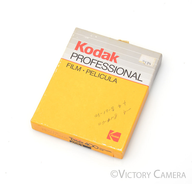 Kodak 4x5 TMax 100 4053 Large Format Film box of 25 -Unopened, Exp1990 [AS-IS] - Victory Camera