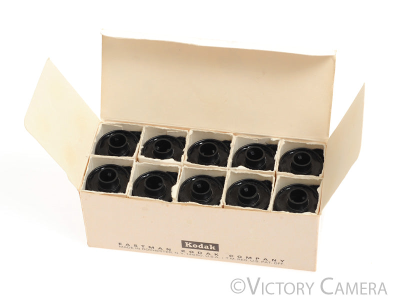 10x Kodak Black Metal Reloadable 35mm Film Cartridges Cassettes Canisters