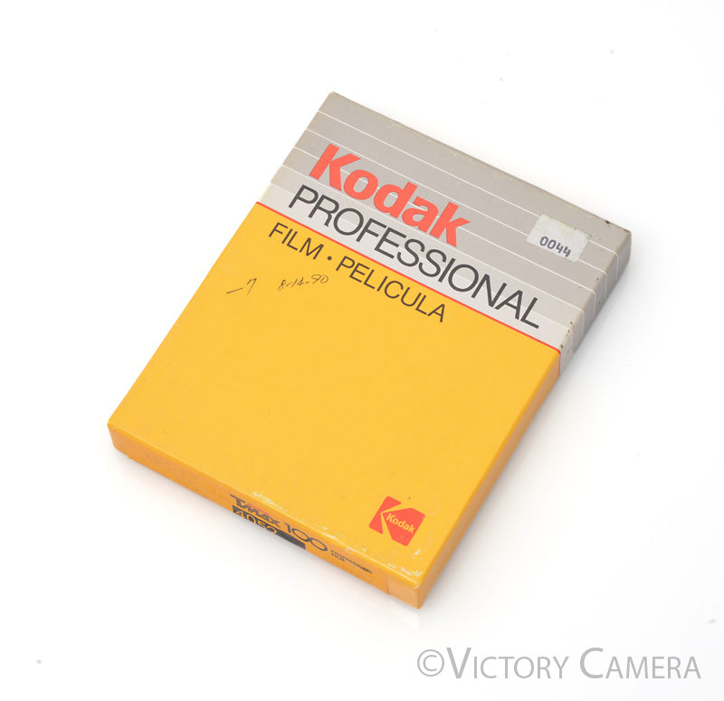 Kodak 4x5 TMax 100 4052 Film box of 25 -Unopened, Expired 1990- [AS-IS] - Victory Camera