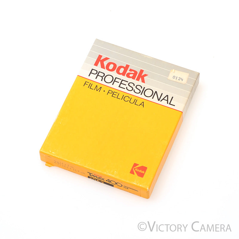 Kodak 4x5 TMax 400 4053 Film box of 25 -Unopened, Expired 1990- [AS-IS] - Victory Camera