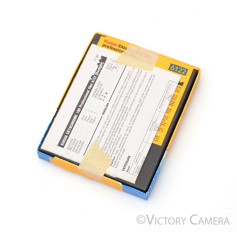 Kodak 10x Ektachrome 100 6122 4x5 Film -Unopened, Exp. 1990- [AS-IS] - Victory Camera