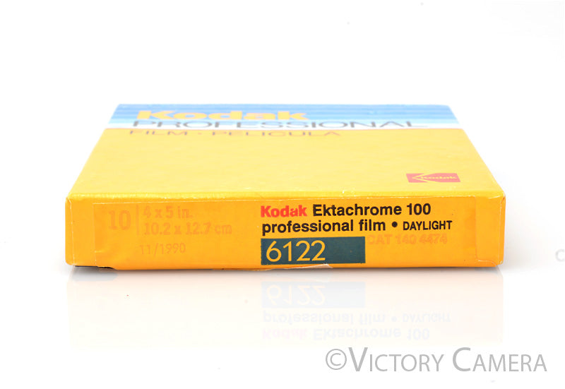 Kodak 10x Ektachrome 100 6122 4x5 Film -Unopened, Exp. 1990- [AS-IS] - Victory Camera