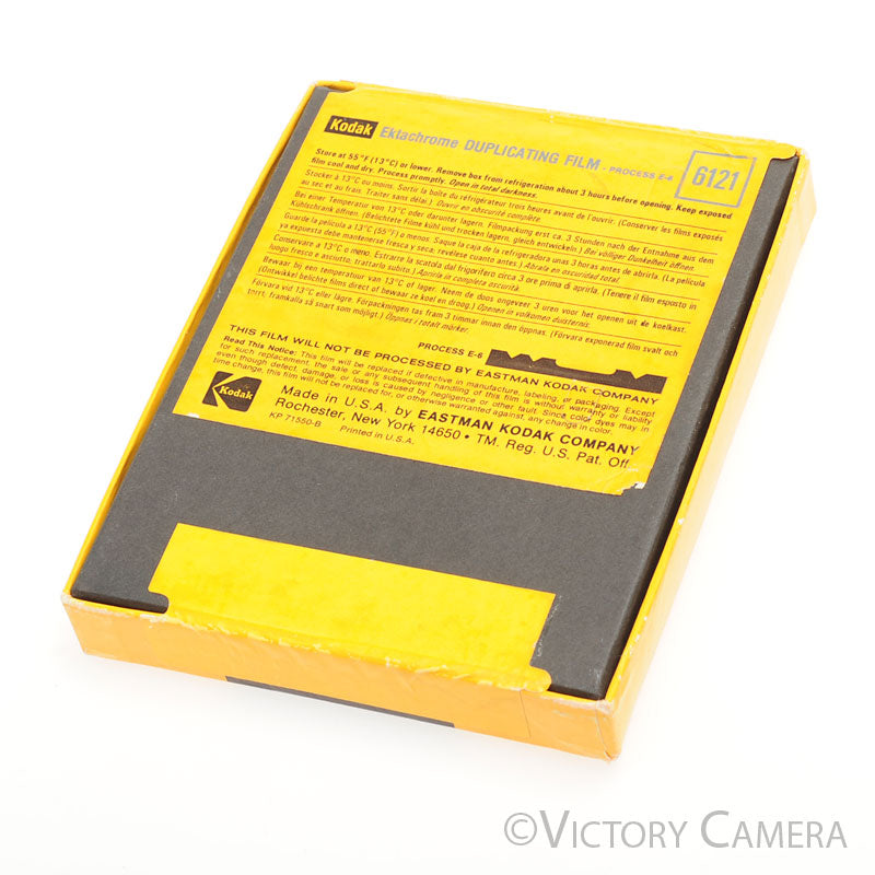Kodak 25x Ektachrome 100 6121 4x5 Film -Unopened, Exp.1978- [AS-IS] [AS-IS] - Victory Camera