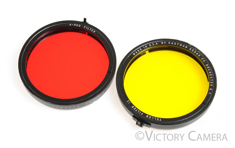 US Army Air Corps Filter Unit Lens A-6 Red & Yellow Kodak Filters [EXC] - Victory Camera