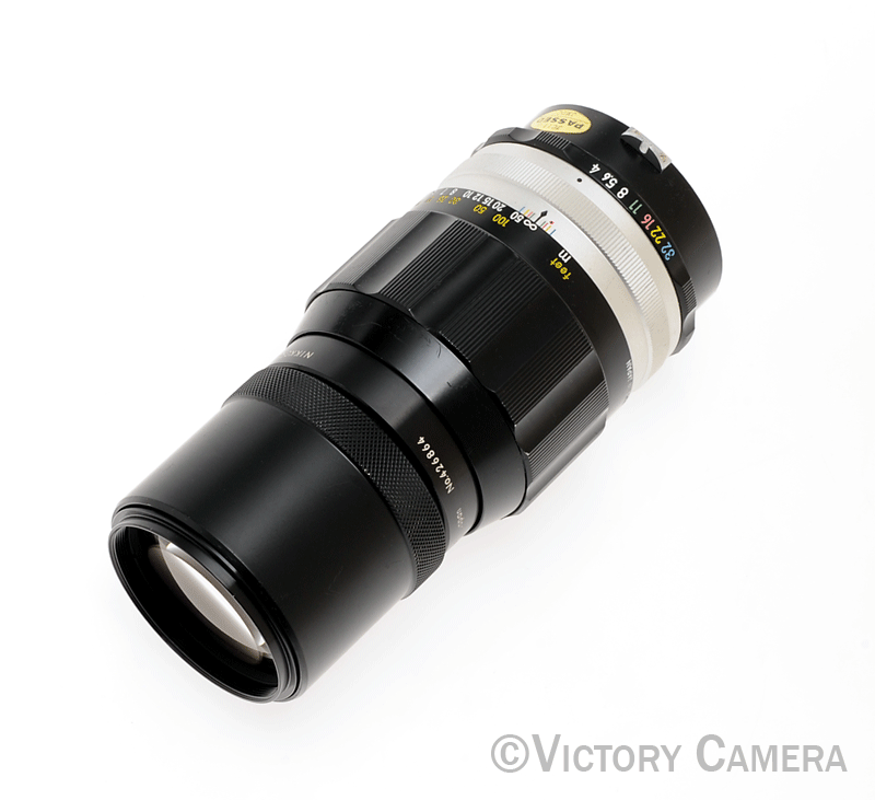 Nikon Nikkor-Q Auto 200mm f4 Photomic Non-AI Telephoto Prime Lens [EXC] - Victory Camera