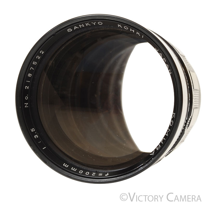 Komura Sankyo Kohki 200mm f3.5 Telephoto Prime Lens for Nikon Non-AI [EXC] - Victory Camera