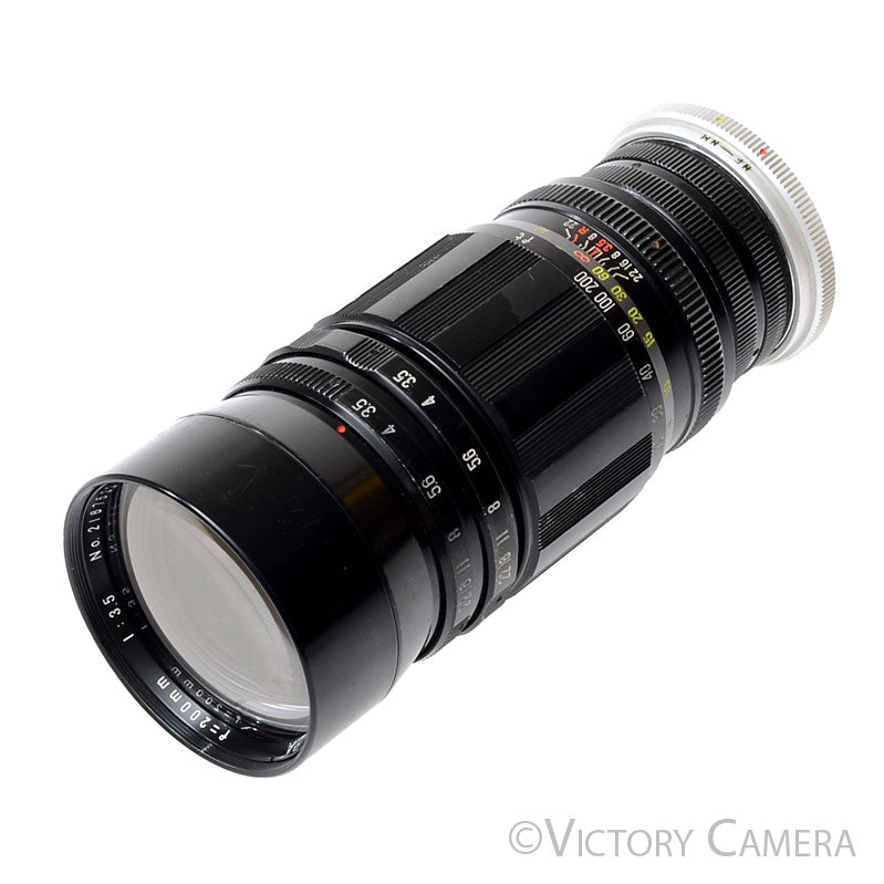 Komura Sankyo Kohki 200mm f3.5 Telephoto Prime Lens for Nikon Non-AI [EXC] - Victory Camera
