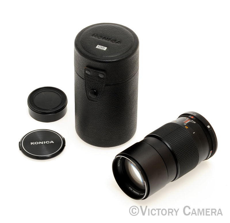 Konica Hexanon AR 135mm f3.2 Telephoto Prime Lens [EXC] - Victory Camera