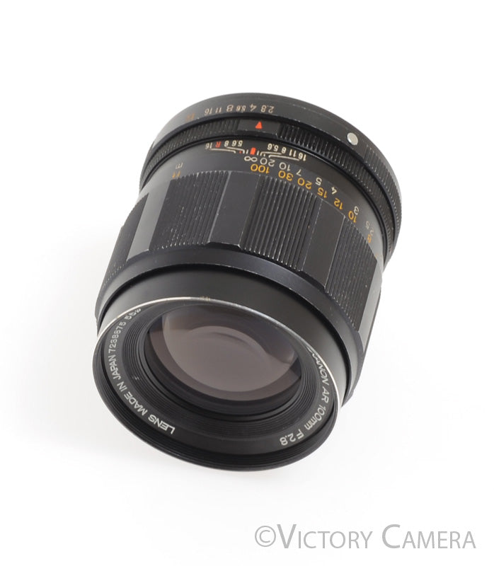 Konica Hexanon AR 100mm f2.8 Telephoto Prime Lens -Clean Glass- [EXC] - Victory Camera