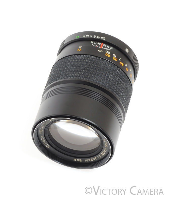 Konica Hexanon AR 135mm f3.5 Manual Focus Lens w/ Case [EXC+] - Victory Camera