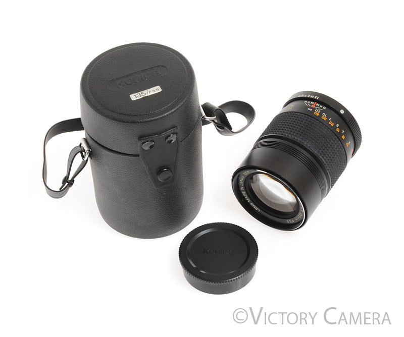 Konica Hexanon AR 135mm f3.5 Manual Focus Lens w/ Case [EXC+] - Victory Camera