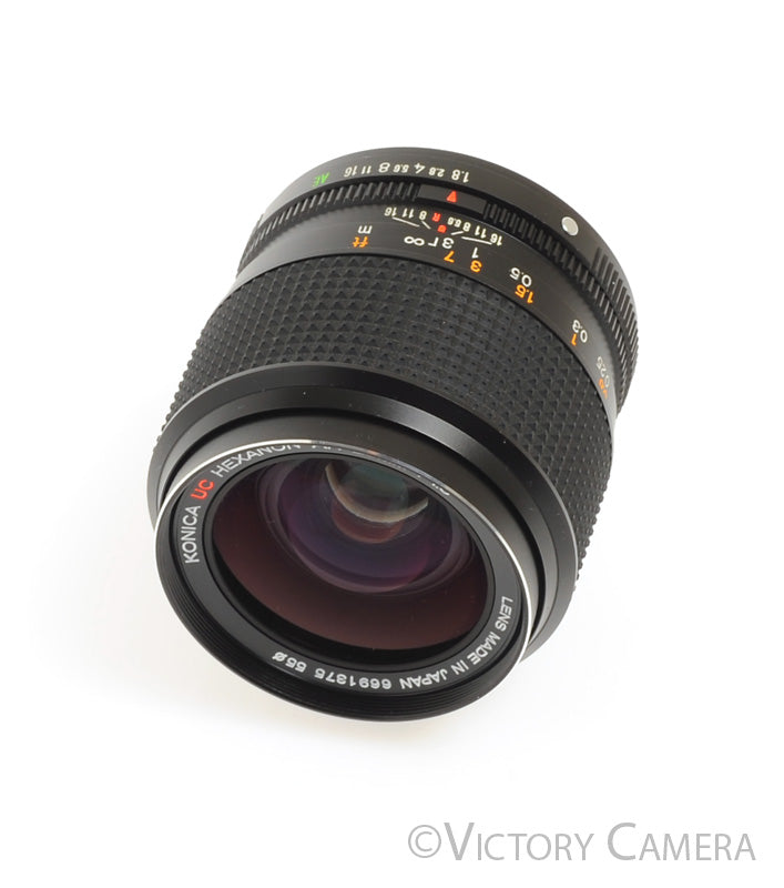 Konica Hexanon 28mm F1.8 AR Wide Angle Lens [MINT-] - Victory Camera