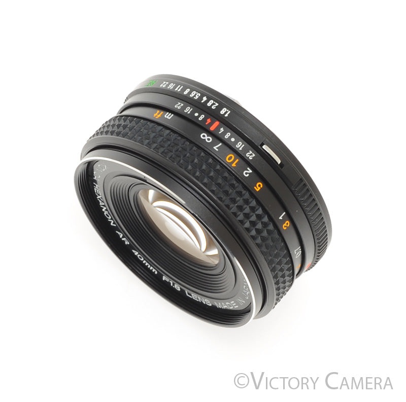 Konica Hexanon AR 40mm f1.8 Pancake Prime Lens AR Mount [MINT-] - Victory Camera
