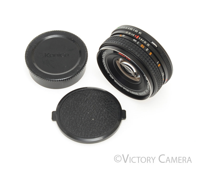 Konica Hexanon AR 40mm f1.8 Manual Focus Prime Lens AR Mount [EXC+] - Victory Camera